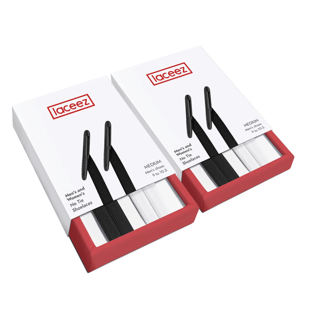 Men's No Tie Shoelaces - No Tie Laces for Sneakers (4-Pack) Laceez Men's No Tie Shoelaces - No Tie Laces for Sneakers (4-Pack) Laceez
